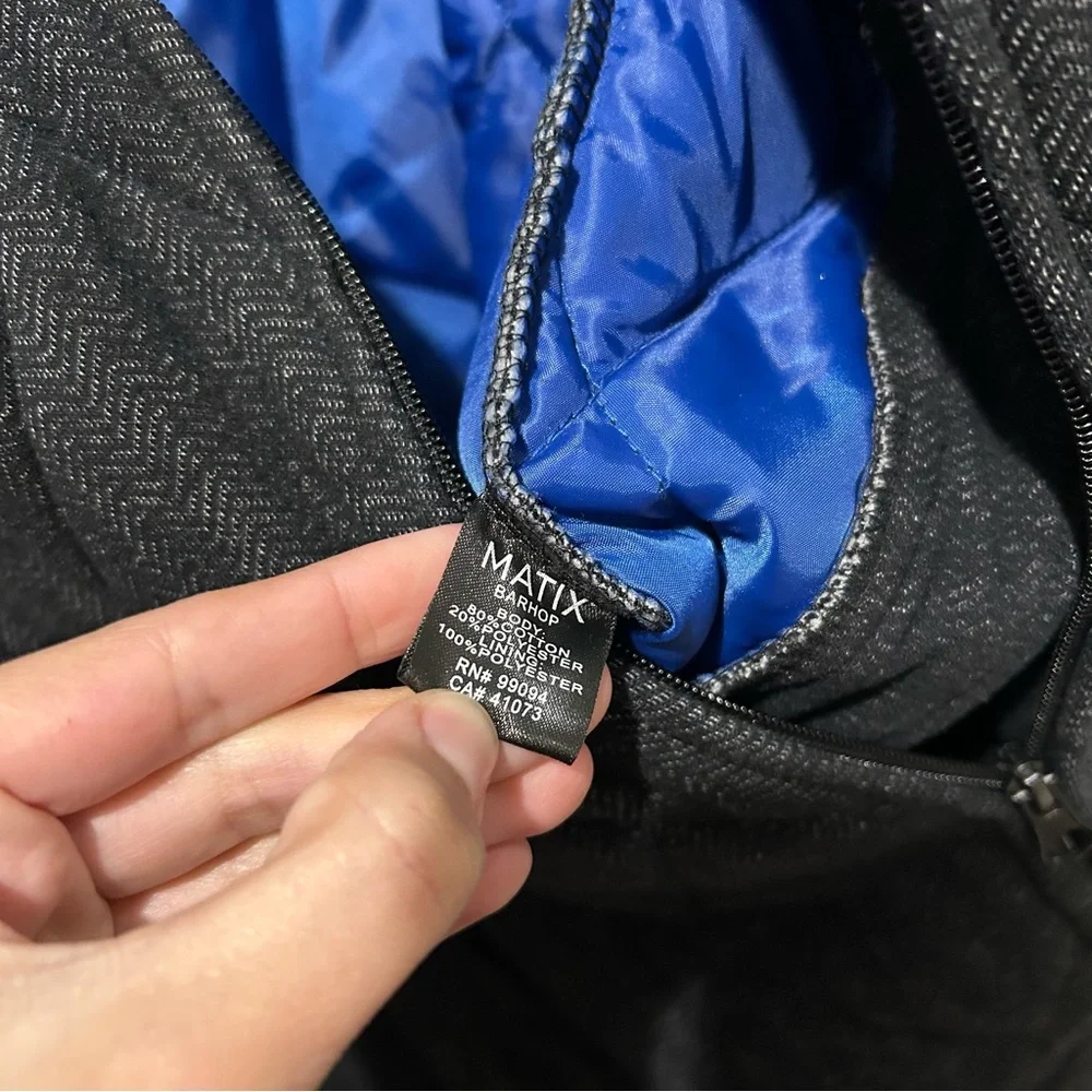 Matix men’s Black Quilted Jacket zip up